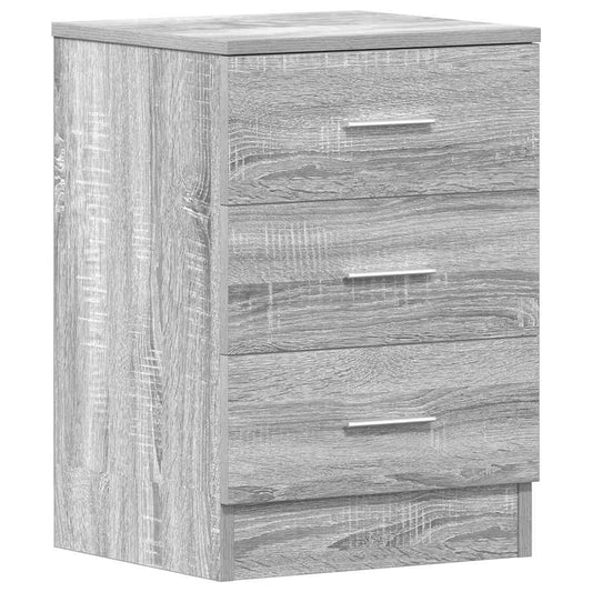 Bedside Cabinet Grey Sonoma 38x35x56 cm Engineered Wood