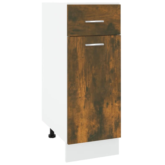Drawer Bottom Cabinet Lyon Smoked Oak 30x46x81.5 cm Engineered Wood