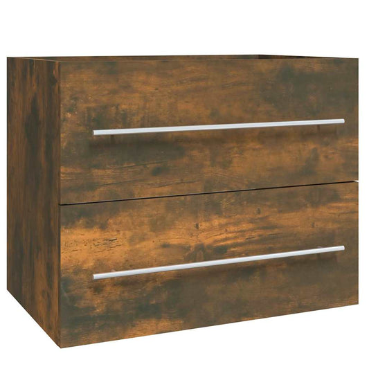 Sink Cabinet Smoked Oak 60x38,5x48 cm Engineered Wood