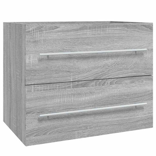 Sink Cabinet Grey Sonoma 60x38,5x48 cm Engineered Wood