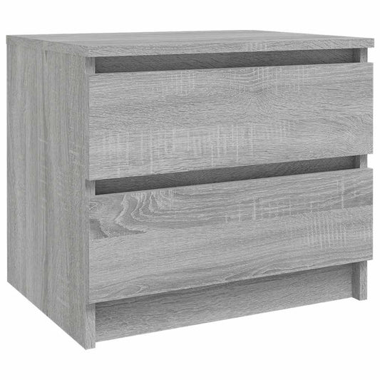 Bed Cabinet Grey Sonoma 50x39x43,5 cm Engineered Wood