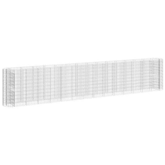 Gabion Raised Bed Galvanised Iron 540x50x100 cm