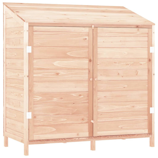 Garden Shed Natural Wood Solid Fir Wood Medium Garden Shed