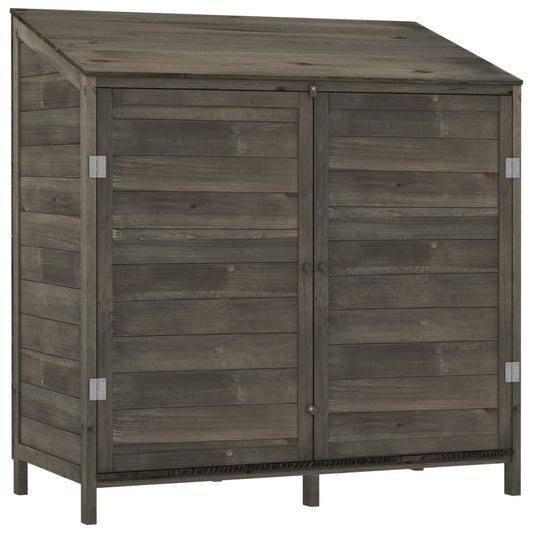 Garden Shed Anthracite 40.2"x20.5"x44.1" Solid Wood Fir