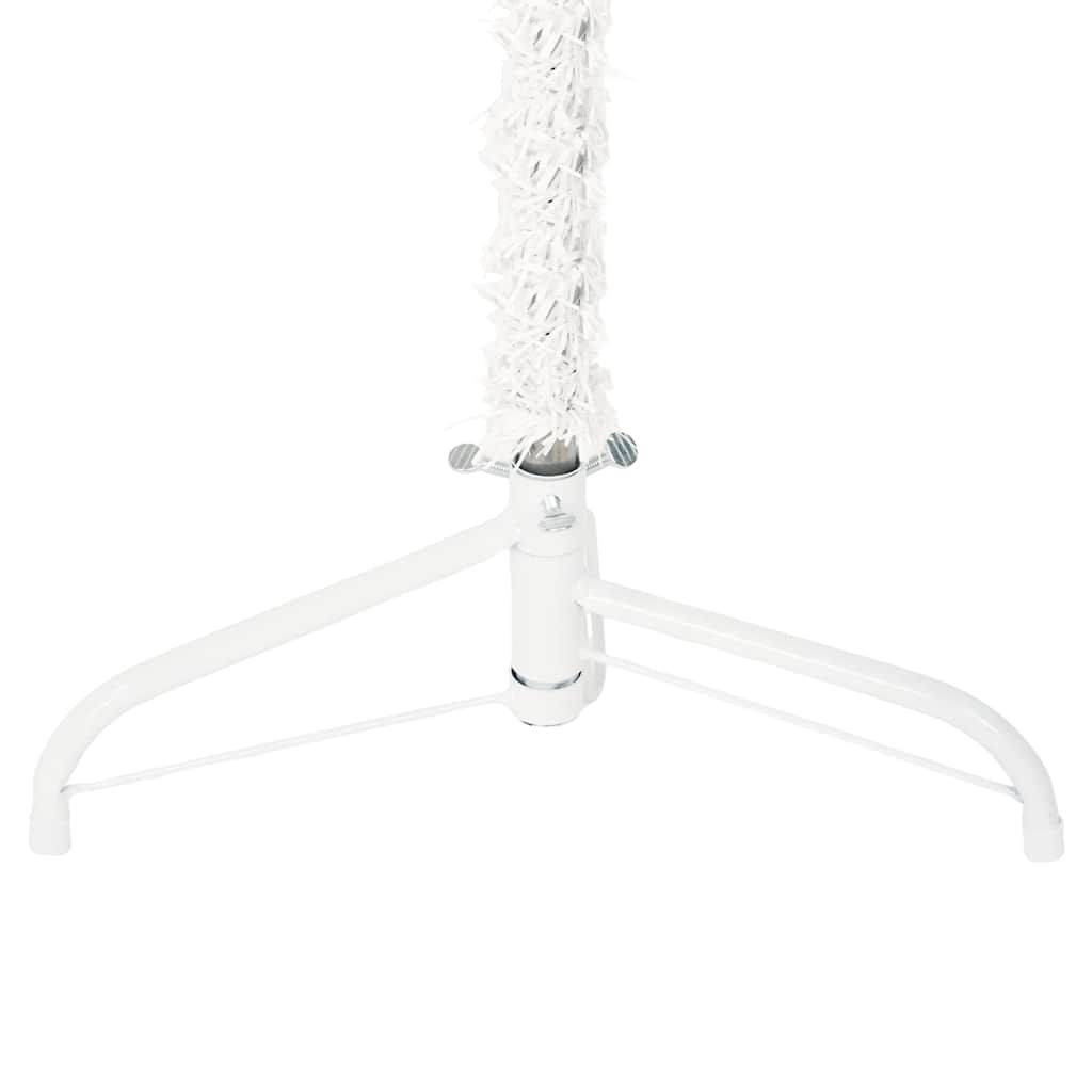 Artificial Half Christmas Tree White PVC Slim
