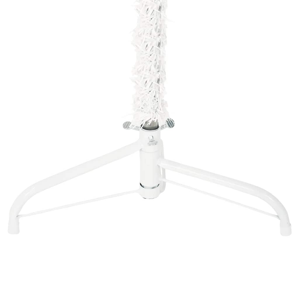 Artificial Half Christmas Tree White PVC 82.7 in Tall