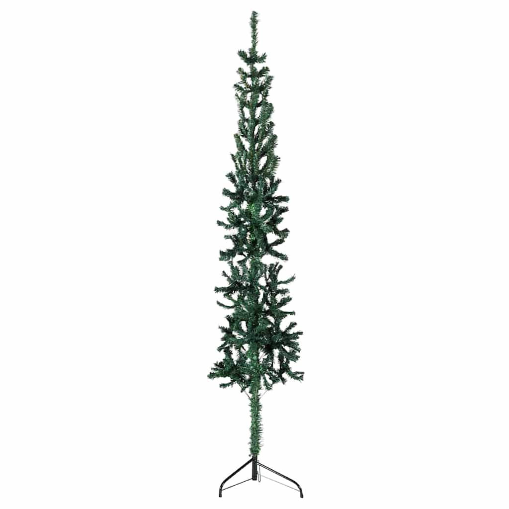 Artificial Half Christmas Tree Green PVC 70.9 in