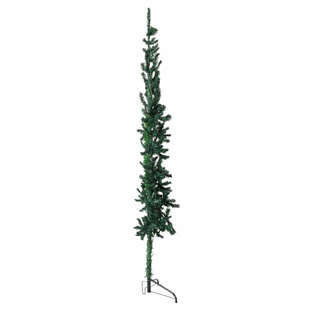 Artificial Half Christmas Tree Green PVC, Steel 94.5 in