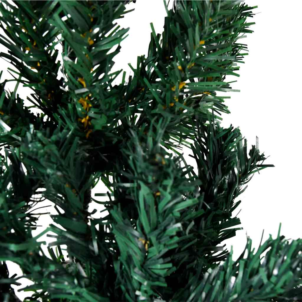 Artificial Half Christmas Tree Green PVC, Steel 94.5 in