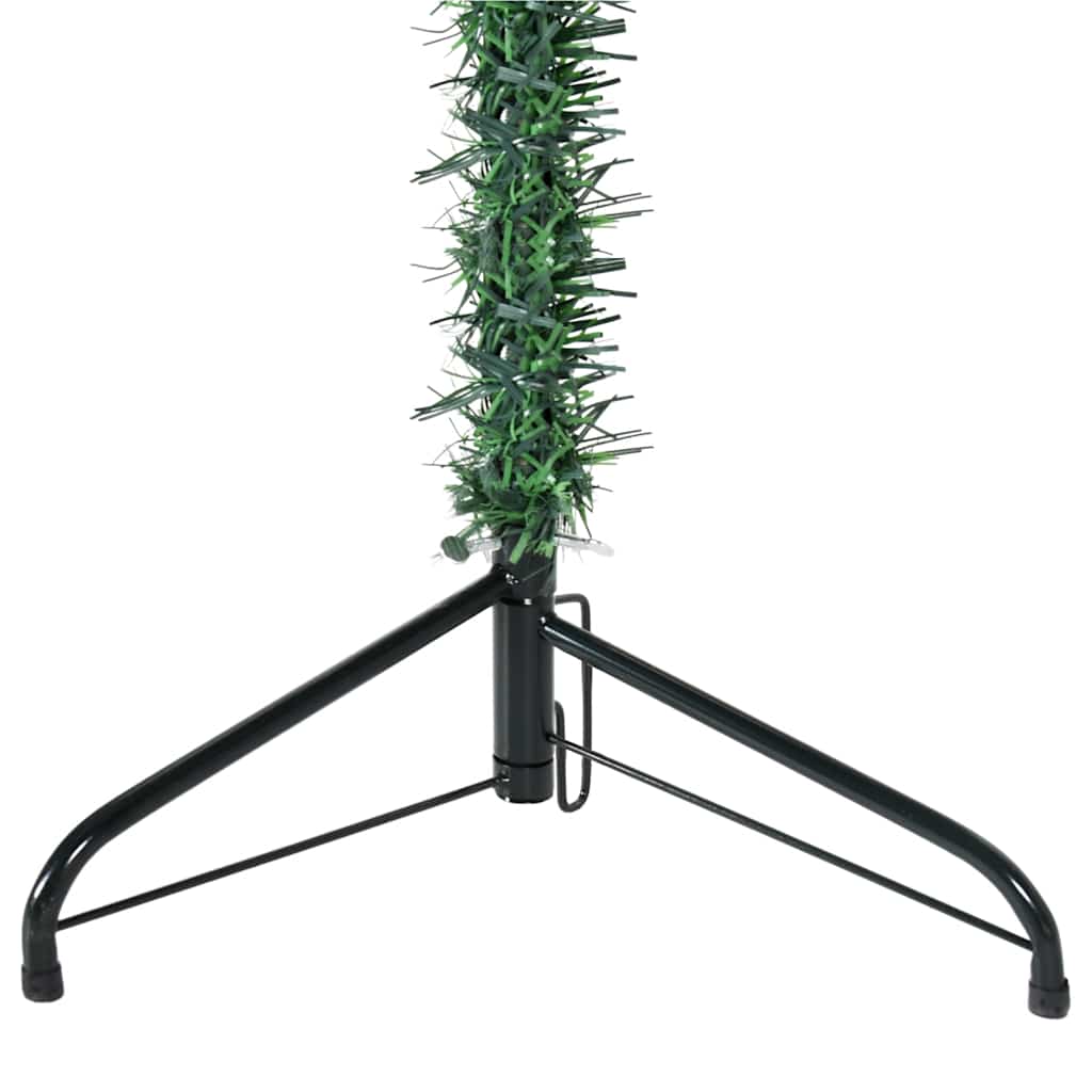 Artificial Half Christmas Tree Green PVC, Steel 94.5 in