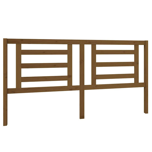 Bed Headboard Honey Brown 186x4x100 cm Solid Pine Wood