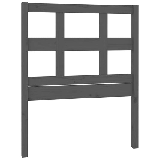 Bed Headboard | Grey | Solid Pine Wood | Bed Headboard | Rectangular