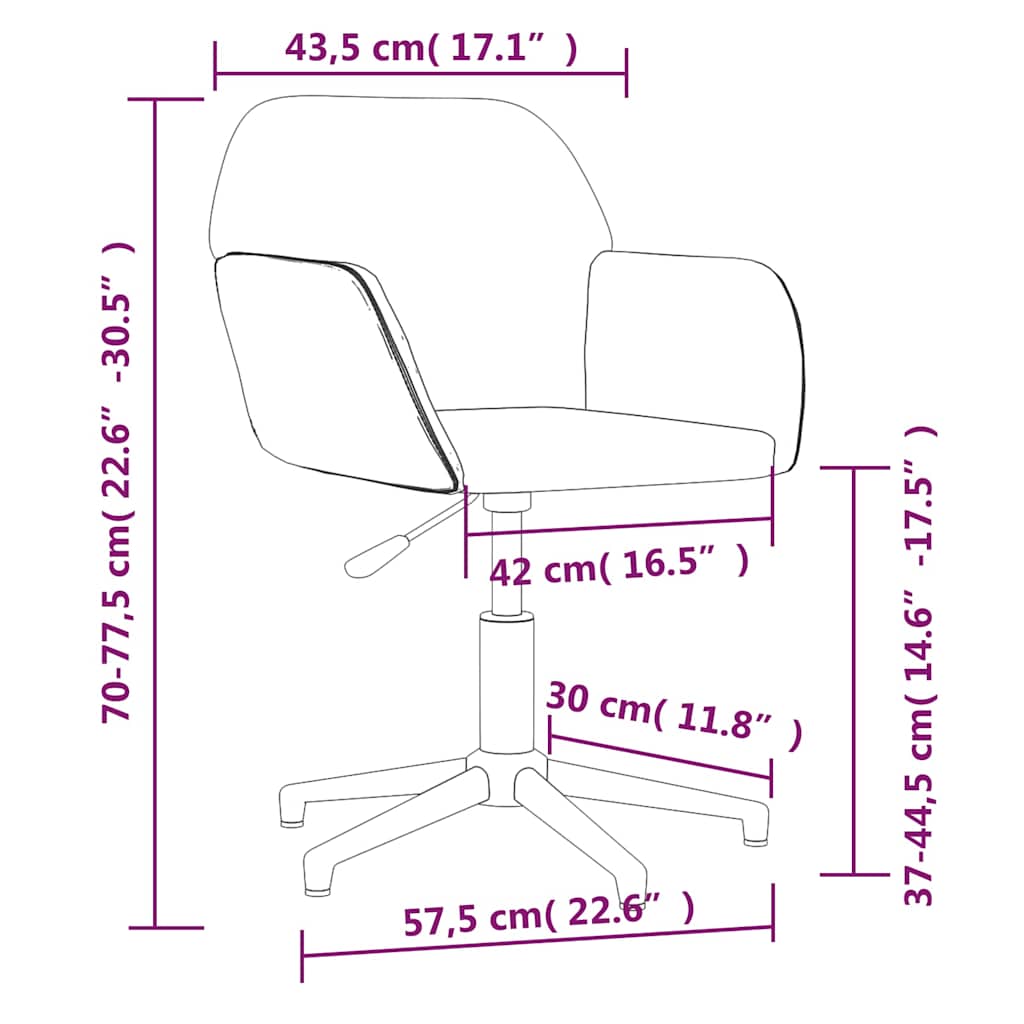 Swivel Dining Chairs 2 pcs Light Gray Fabric