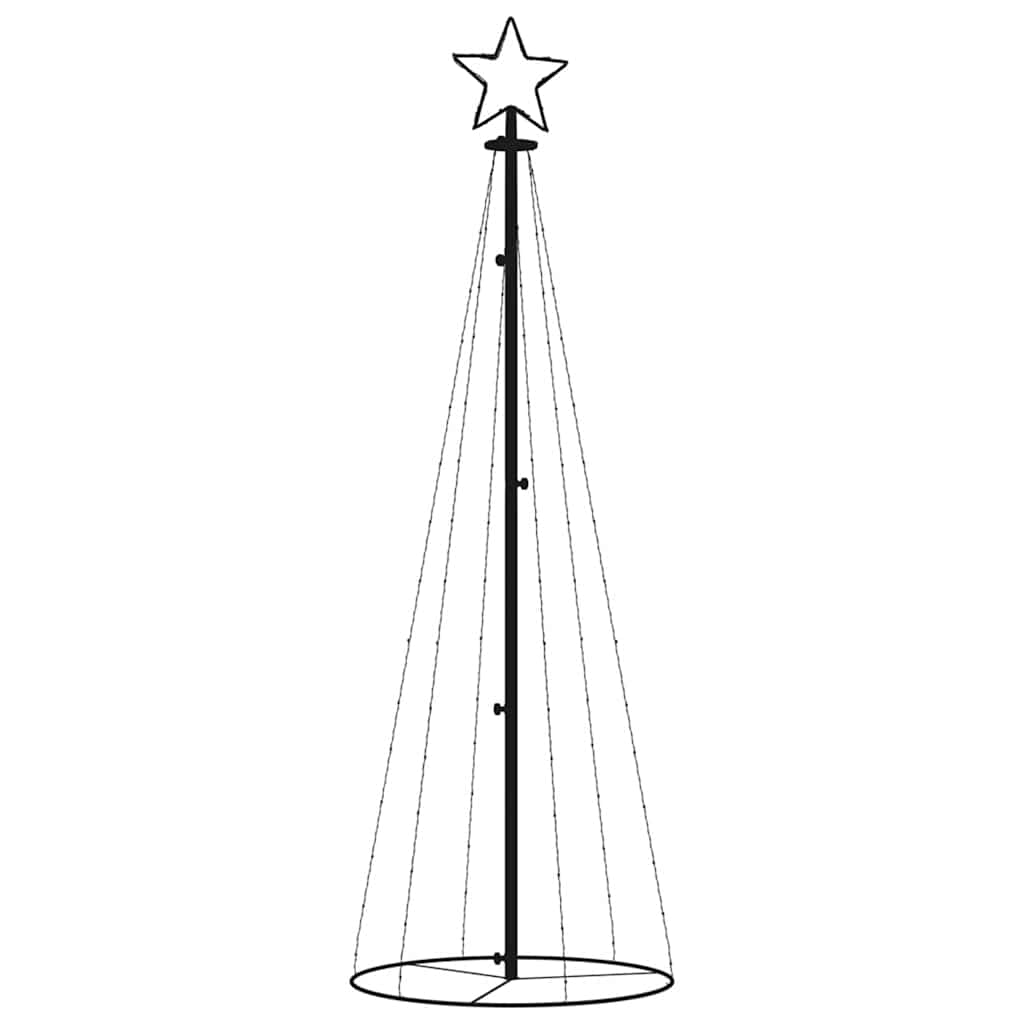 Christmas Cone Tree Warm white Powder-coated steel, copper, PVC