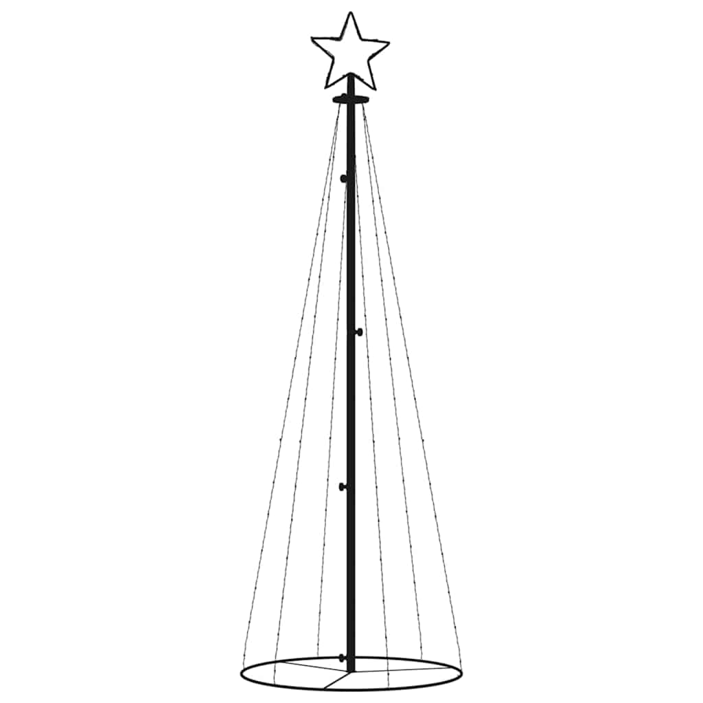 Christmas Cone Tree Multicolor Powder-coated steel, Copper, PVC