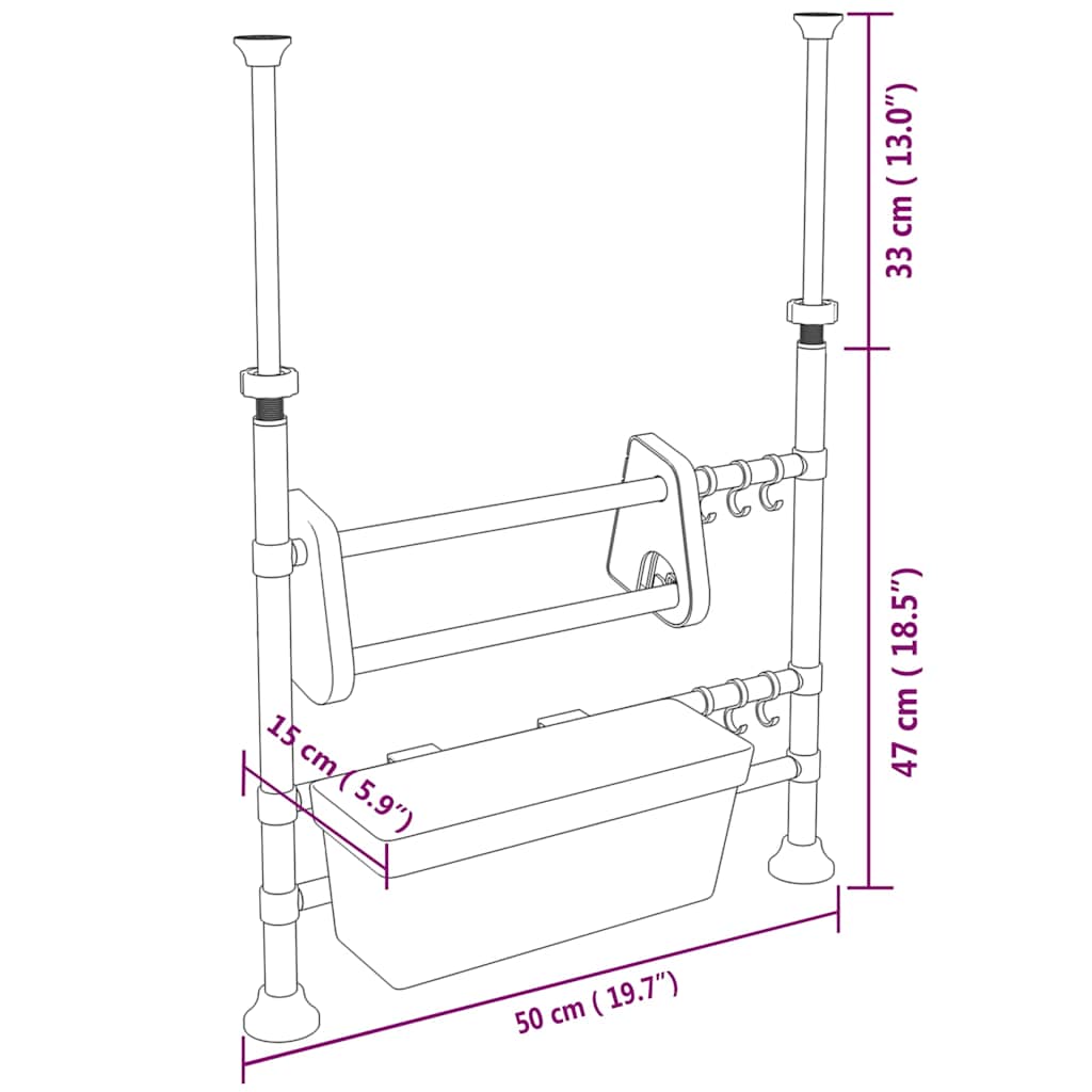Kitchen Organiser | Silver | Aluminium, PP, Polyethylene, Polystyrene