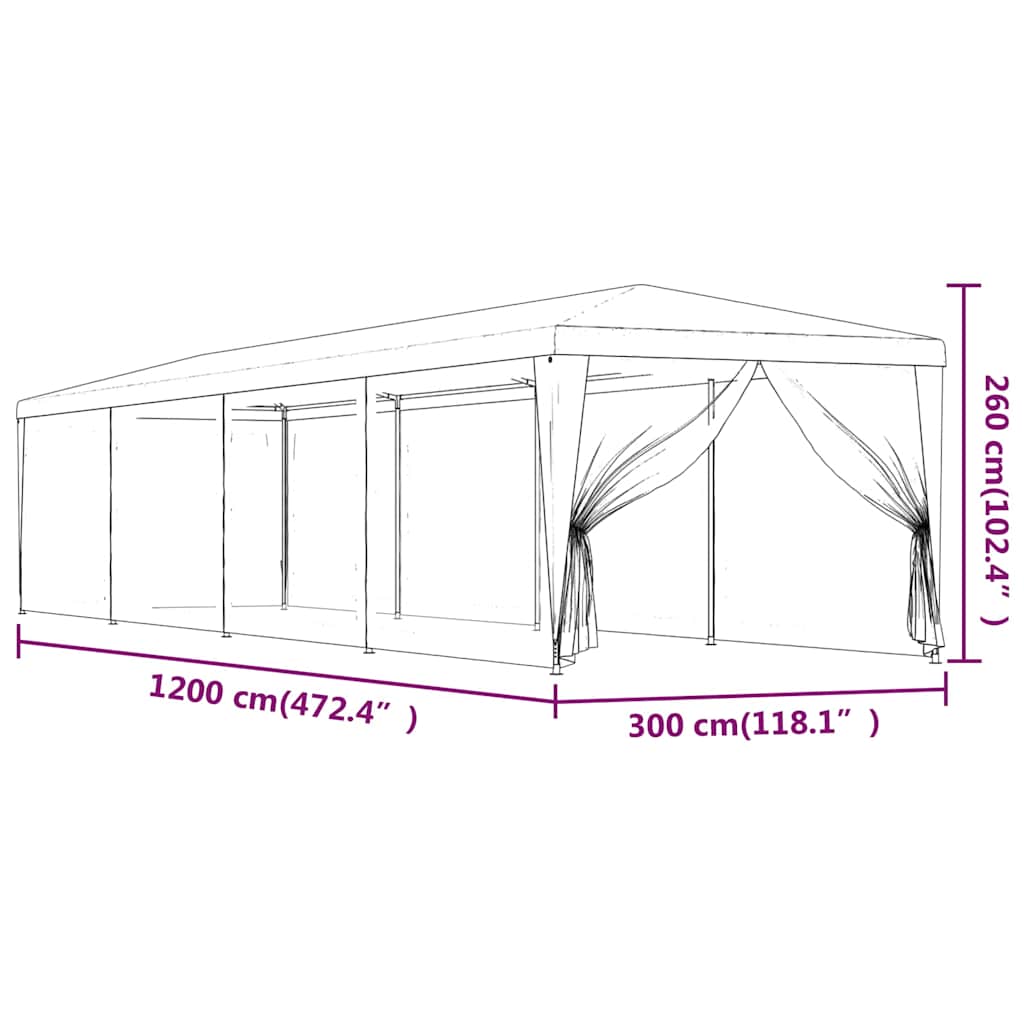 Party Tent | Green | HDPE | Large | Waterproof materials | Party Tent