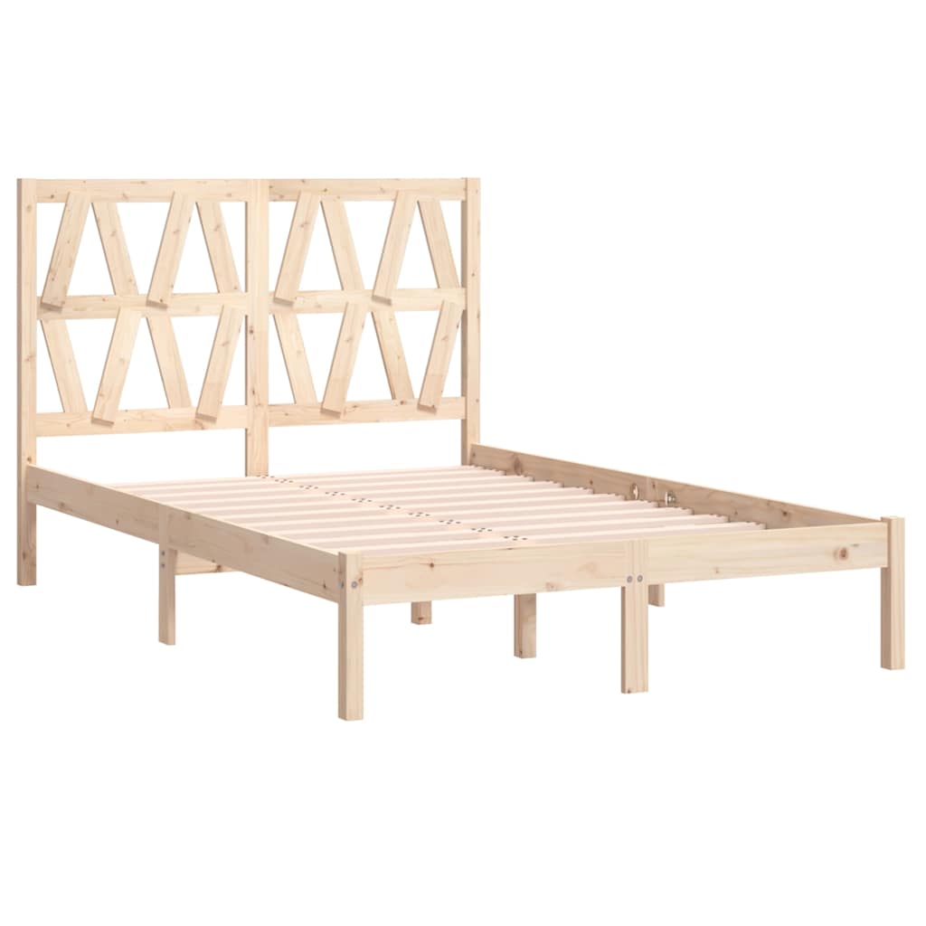 Bed Frame without Mattress Solid Wood 120x200 cm