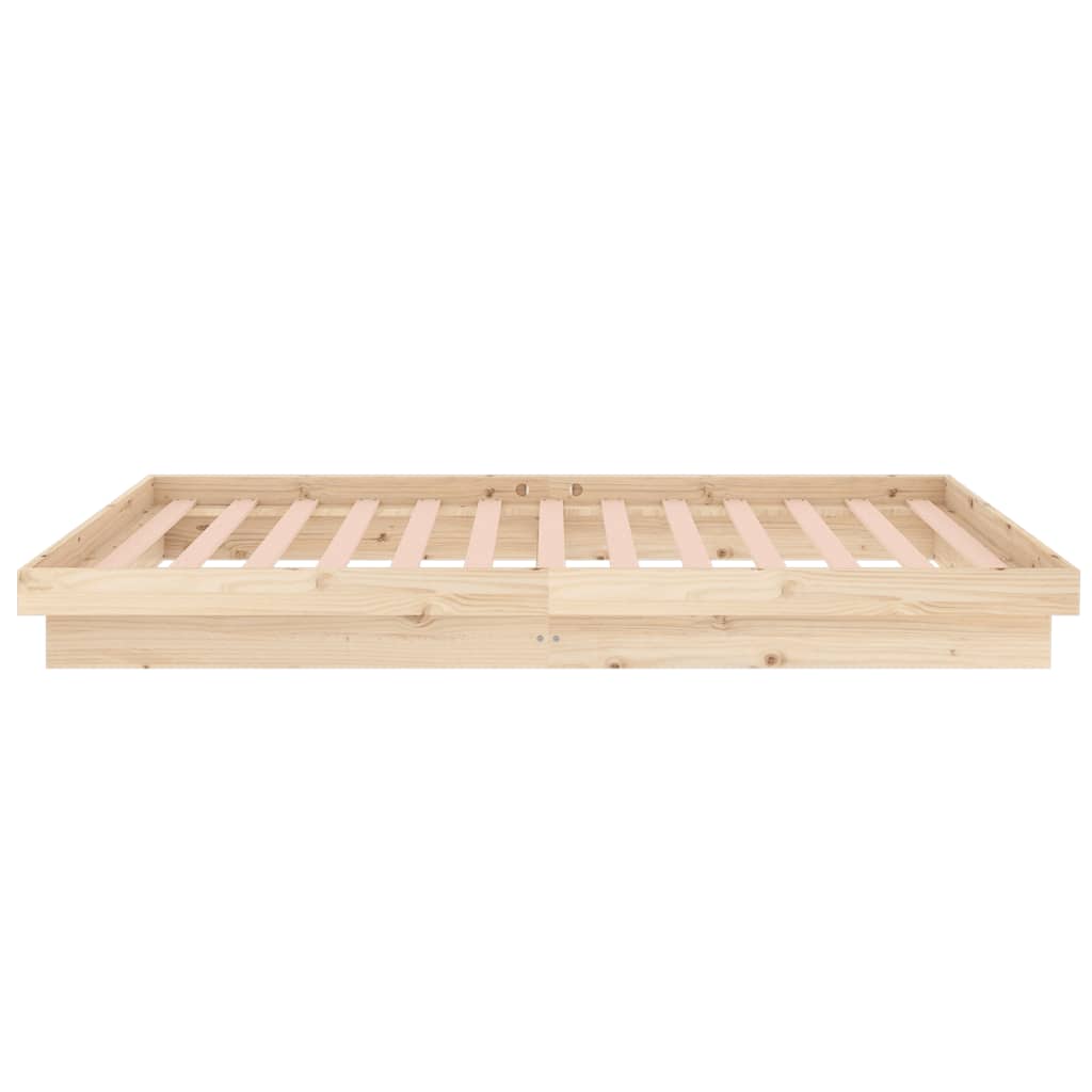 819892 vidaXL Bed Frame without Mattress Solid Wood 90x200 cm