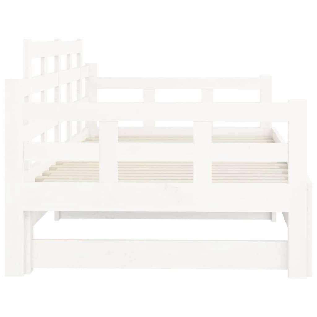 Day Bed | White | Solid pine wood | 2x