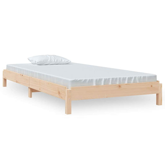 Stack Bed | Natural Pine | Solid pine wood | AU Single Size | Stackable