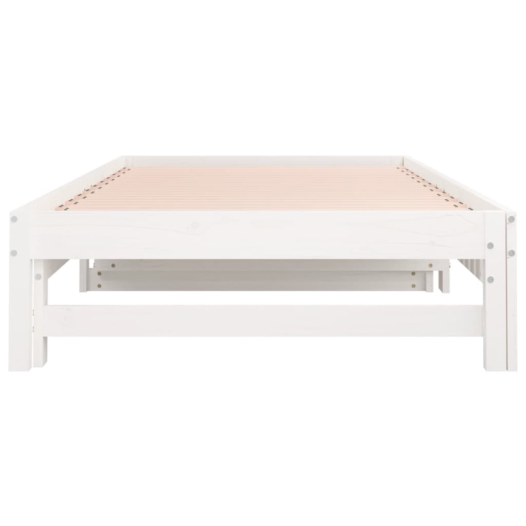 Day Bed | White | Solid pinewood | Double