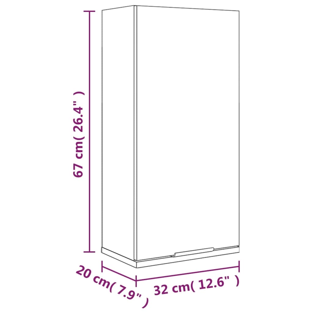 Bathroom Cabinet | White | Engineered Wood | Compact | Bathroom Cabinet