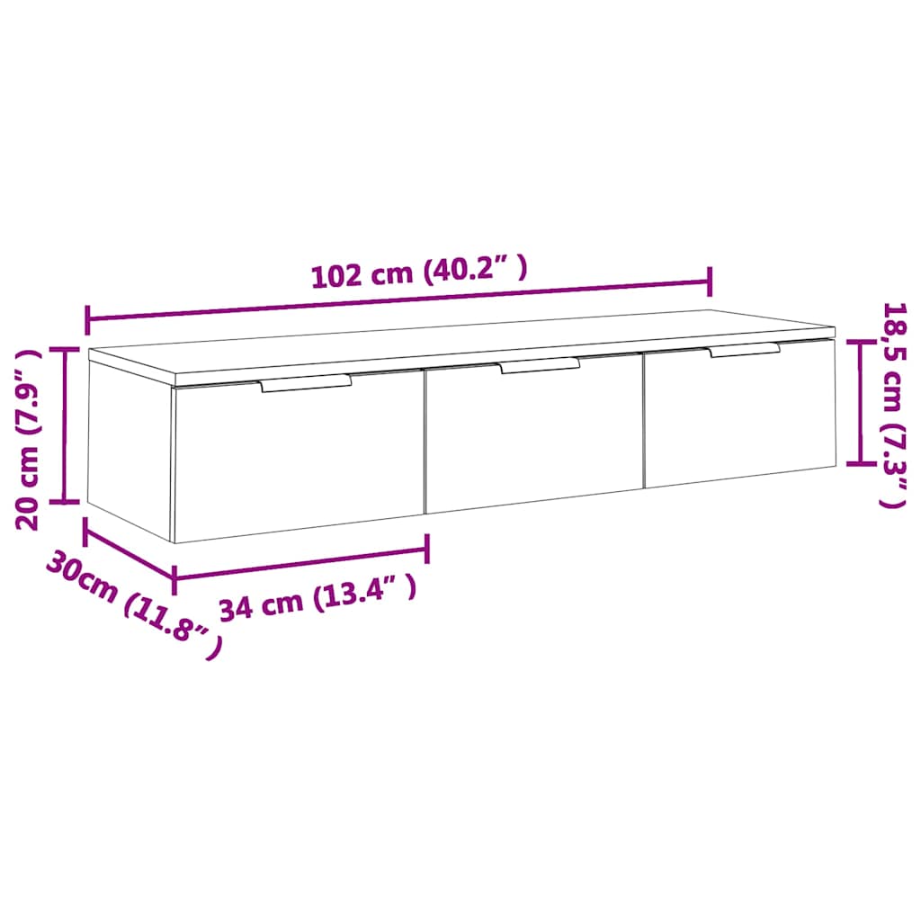 Wall Cabinet | Concrete grey | Engineered wood | Medium | Wall Cabinet