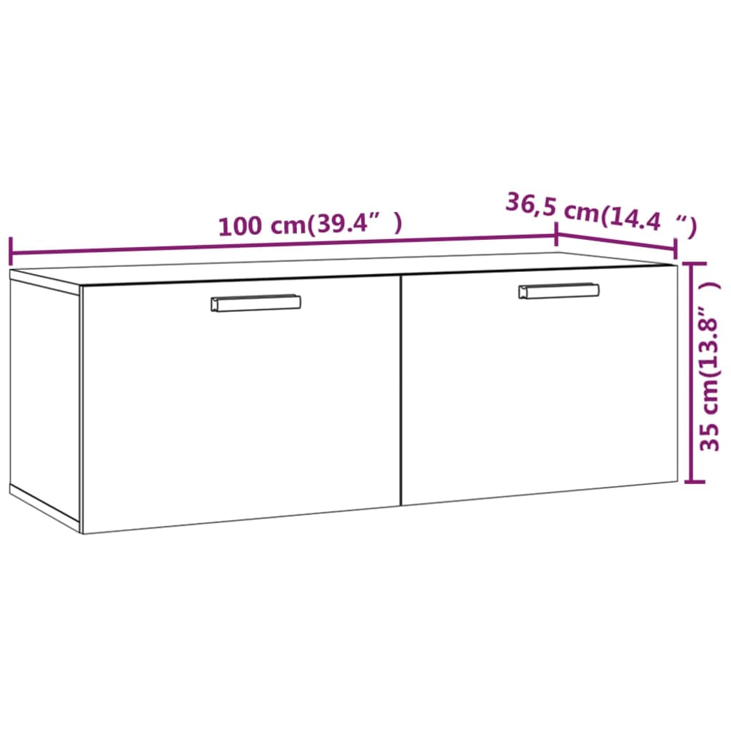 Floating Cabinet | White | Engineered wood | Medium