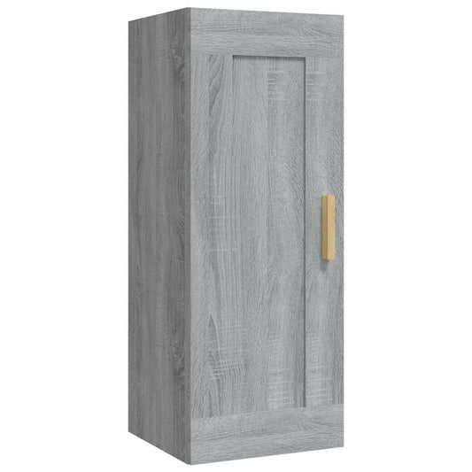 Wall Cabinet Grey Sonoma 35x34x90 cm Engineered Wood