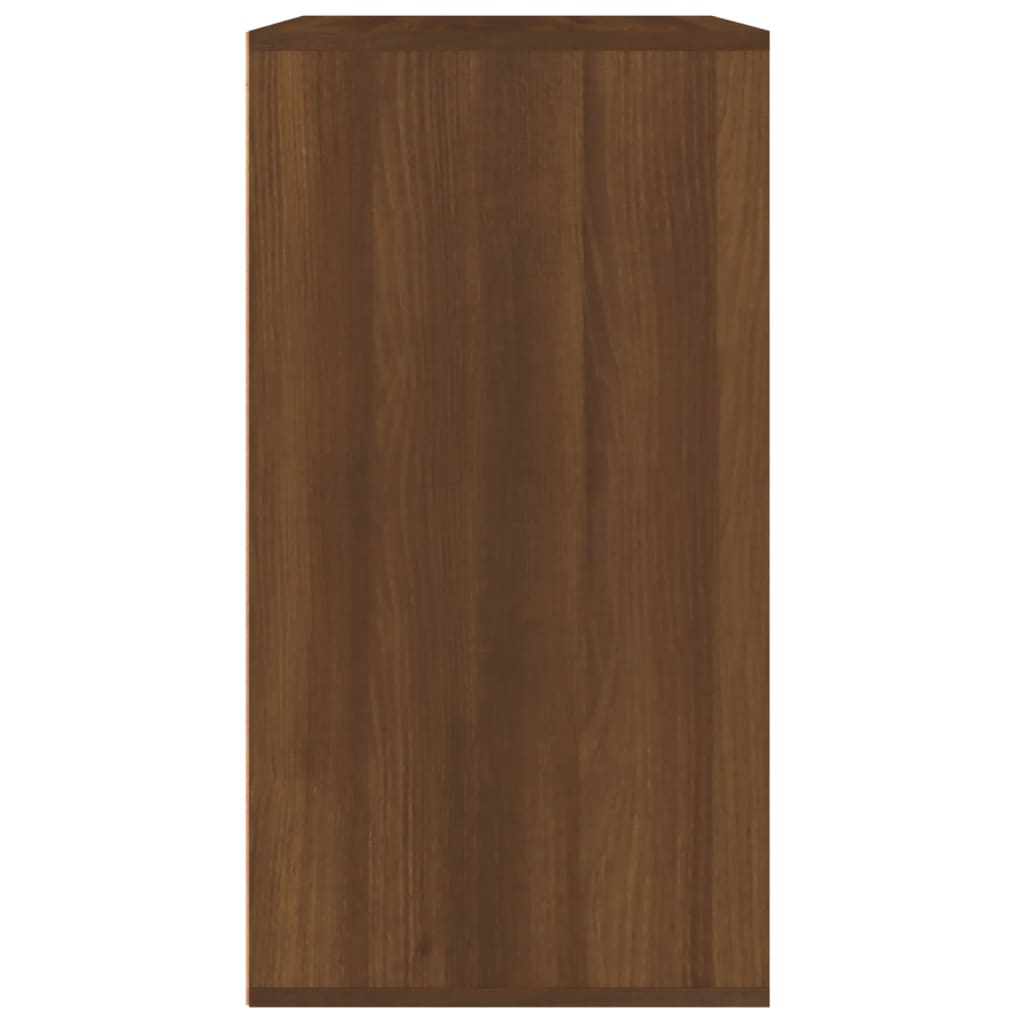 Cosmetic Cabinet Brown Oak 80x40x75 cm Engineered Wood