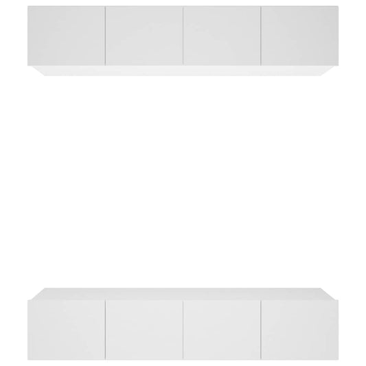 TV Cabinets 4 pcs White 80x30x30 cm Engineered Wood