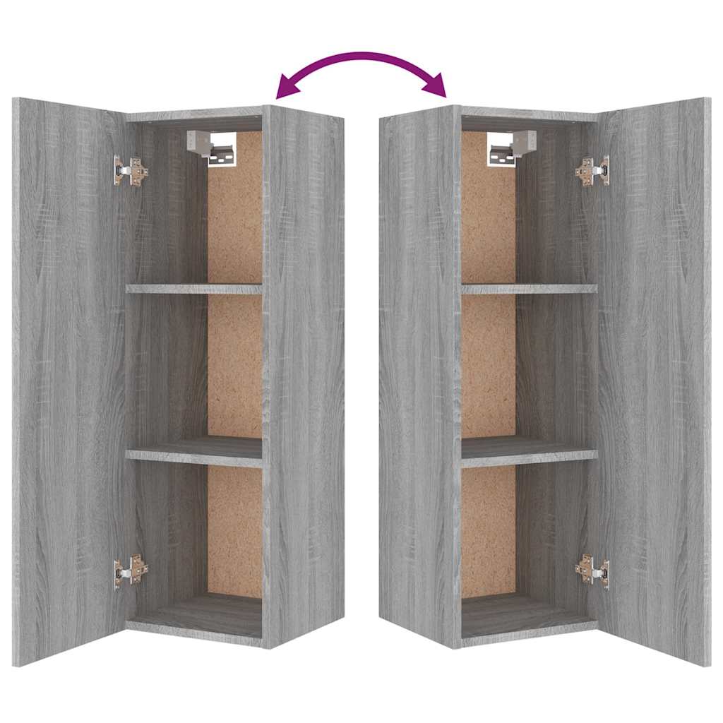 4 Piece TV Cabinet Set Grey Sonoma Engineered Wood