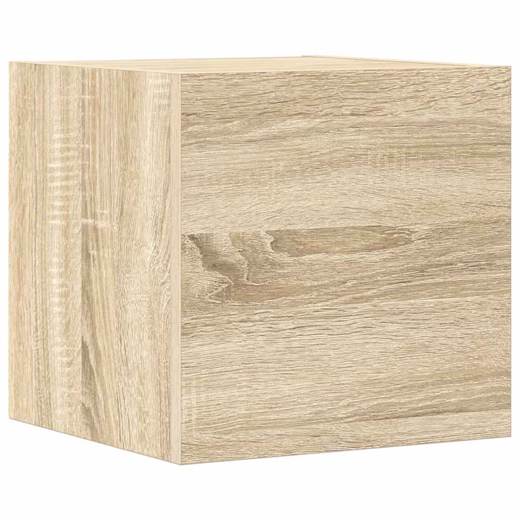 4 Piece TV Cabinet Set Sonoma Oak Engineered Wood