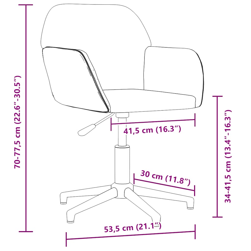 Swivel Office Chair Light Gray Fabric
