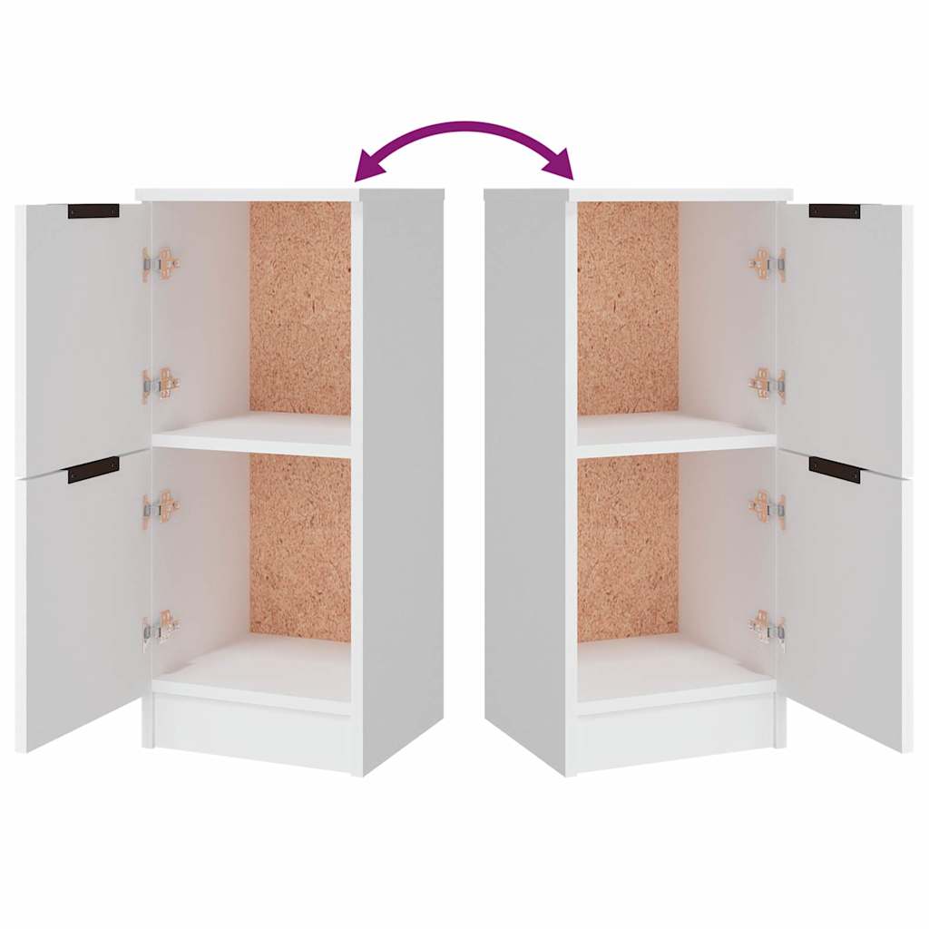 Sideboards 3 pcs White Engineered Wood