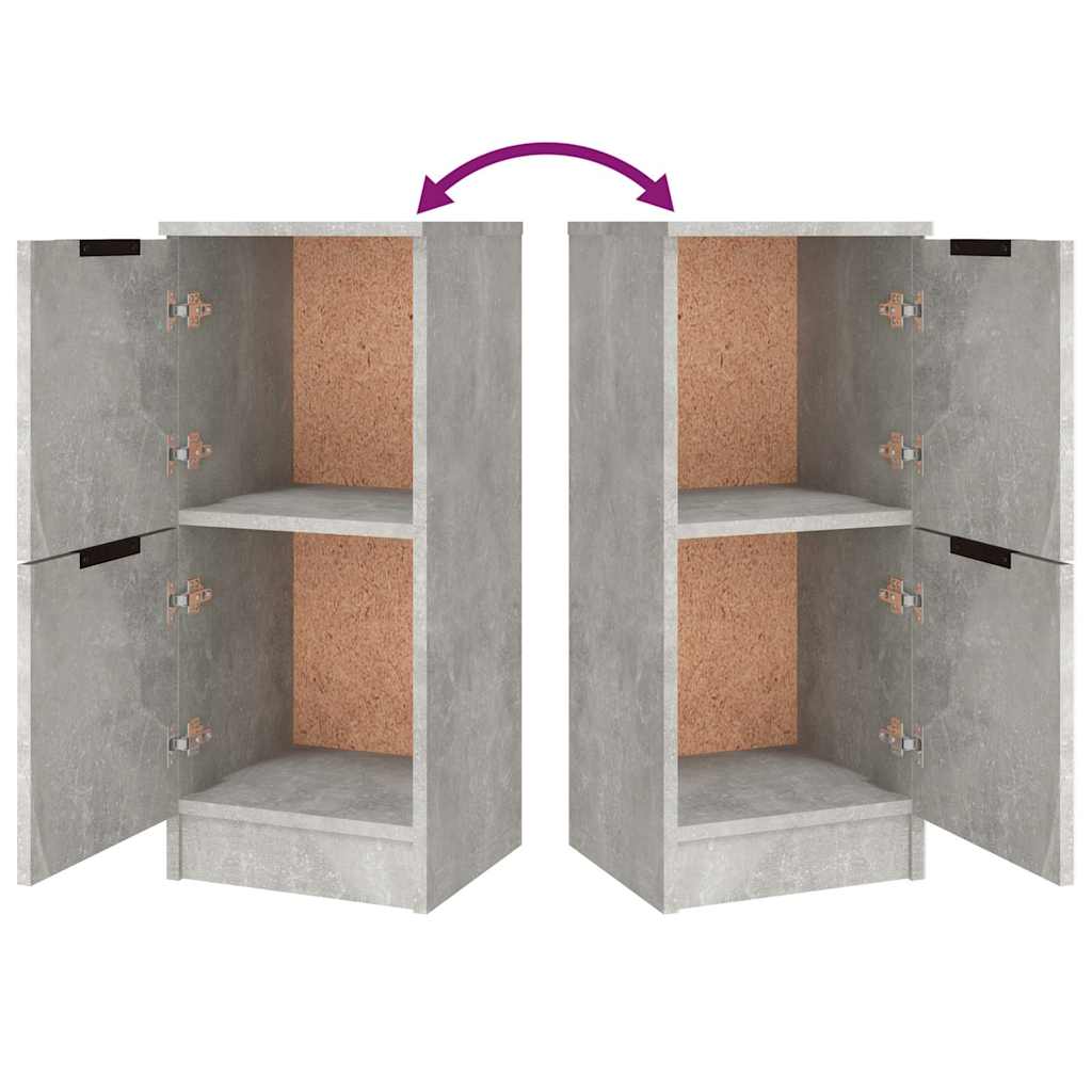 Sideboards 3 pcs Concrete Grey Engineered Wood