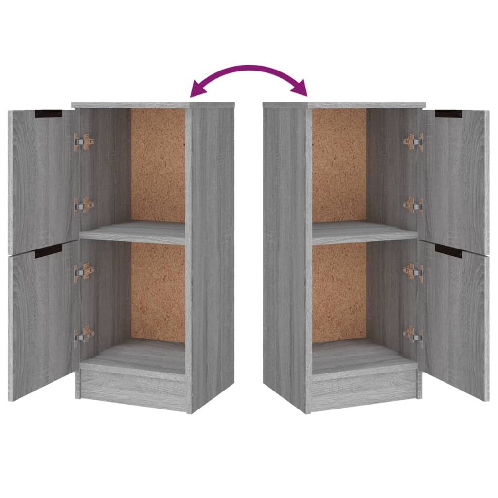 Sideboards 3 pcs Grey Sonoma Engineered Wood