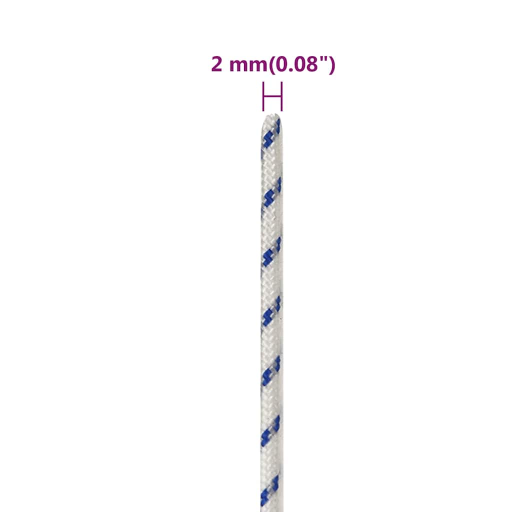 Boat Rope White 2 mm 50 m Polypropylene