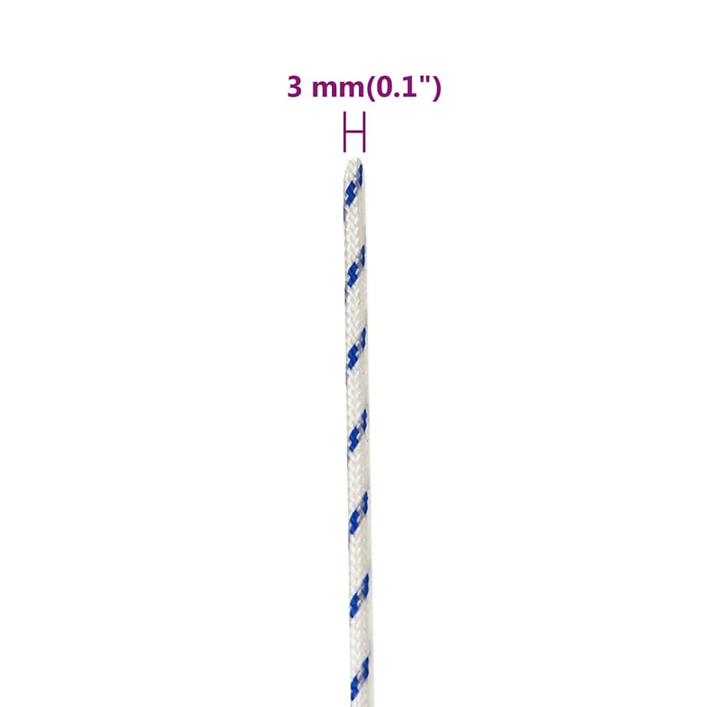 Boat Rope White 3 mm 500 m Polypropylene