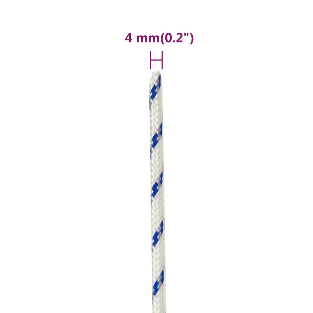Boat Rope White 4 mm 250 m Polypropylene