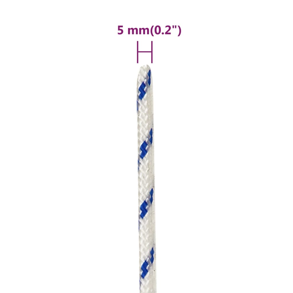 Boat Rope White 5 mm 25 m Polypropylene
