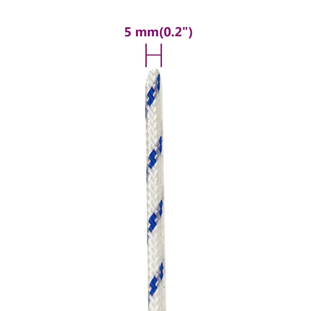 Boat Rope White 5 mm 100 m Polypropylene