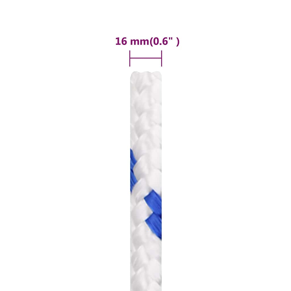 Boat Rope White 16 mm 25 m Polypropylene