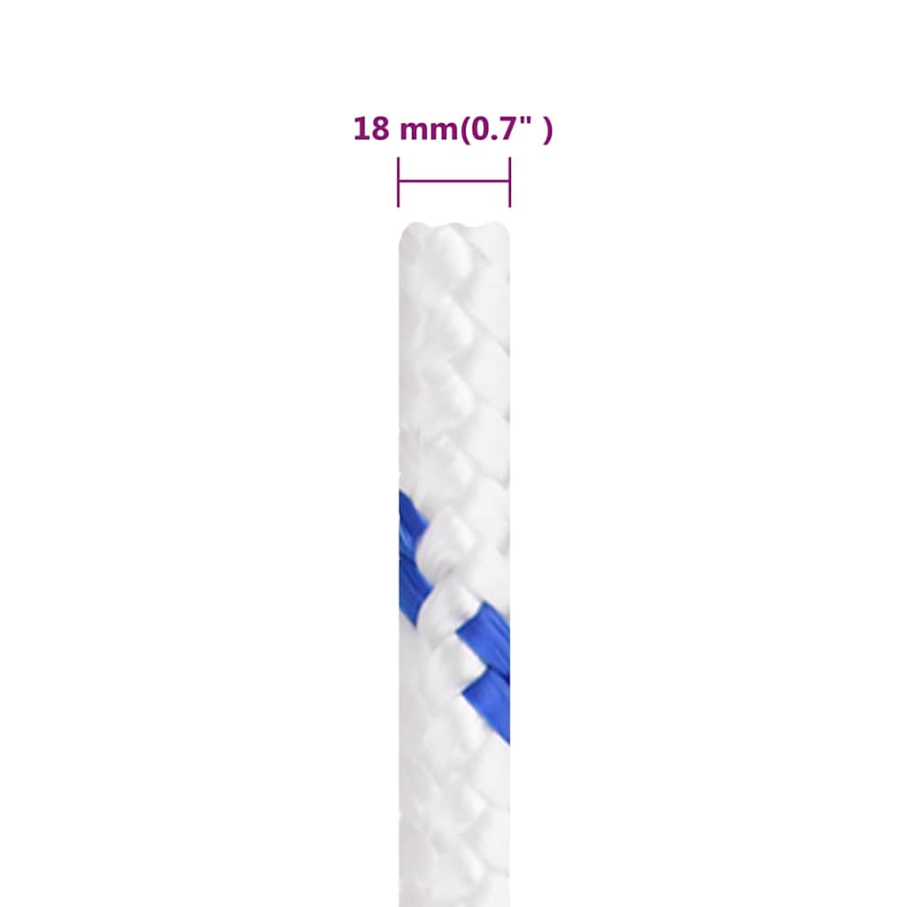 Boat Rope White 18 mm 25 m Polypropylene