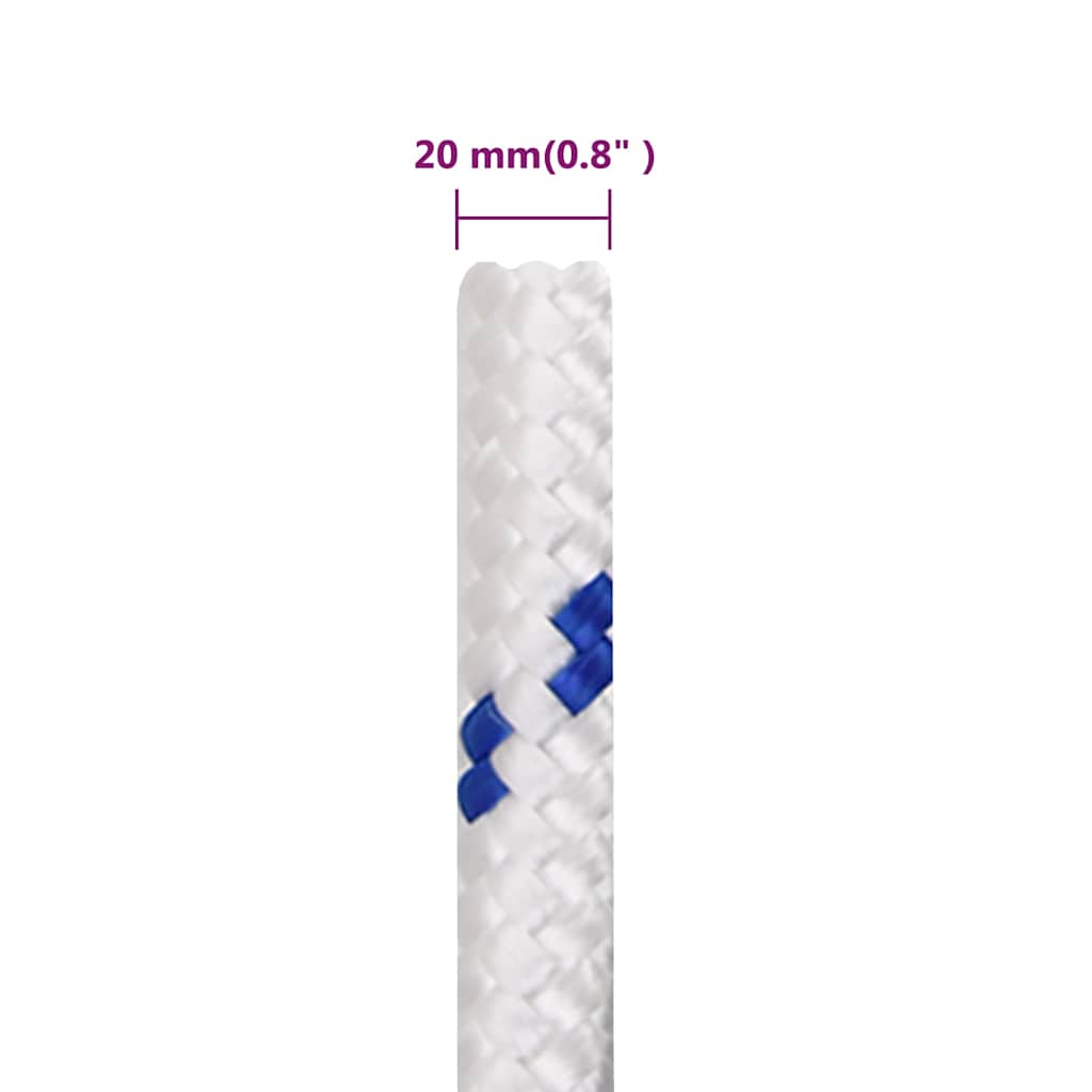 Boat Rope White 20 mm 25 m Polypropylene