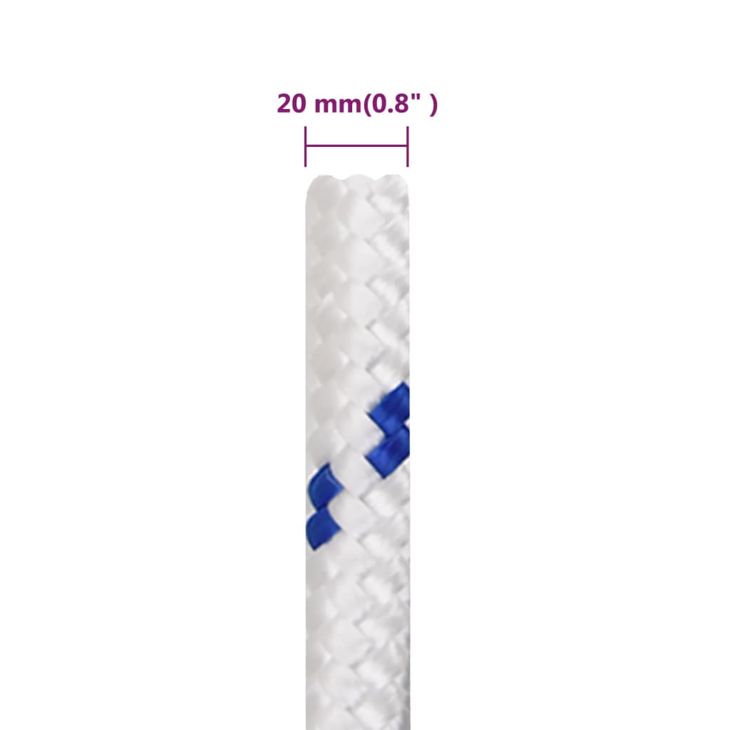 Boat Rope White 20 mm 100 m Polypropylene