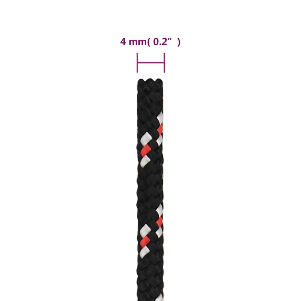 Boat Rope Black 4 mm 250 m Polypropylene