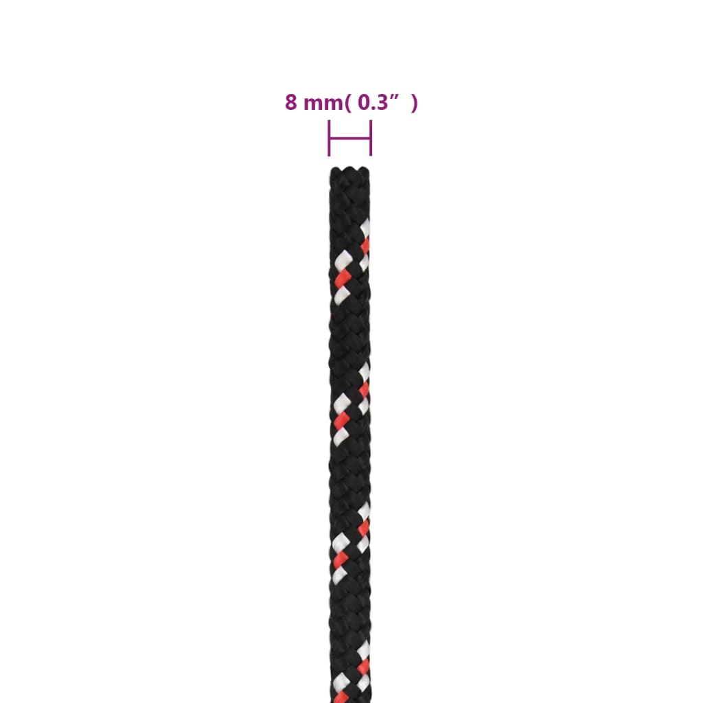 Boat Rope Black 8 mm 250 m Polypropylene