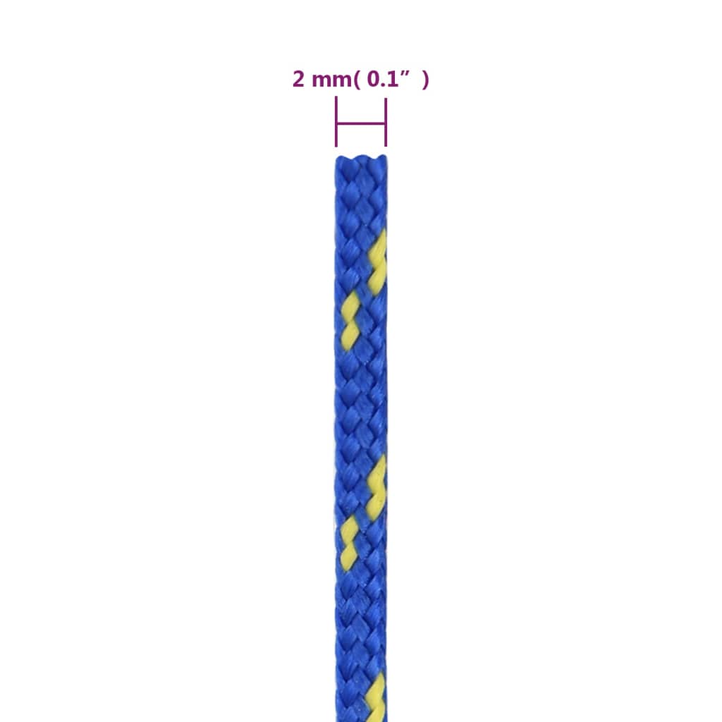 Boat Rope Blue 2 mm 500 m Polypropylene